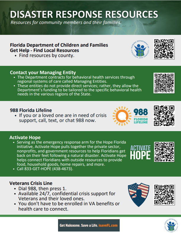 Resources for community members and their families