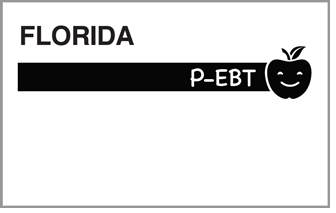 Example front of P-EBT card